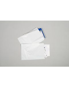 7.5 x 11.5 x 2.5 mil,  Nonprinted, White/Grey Mailer Film (Grade 2)